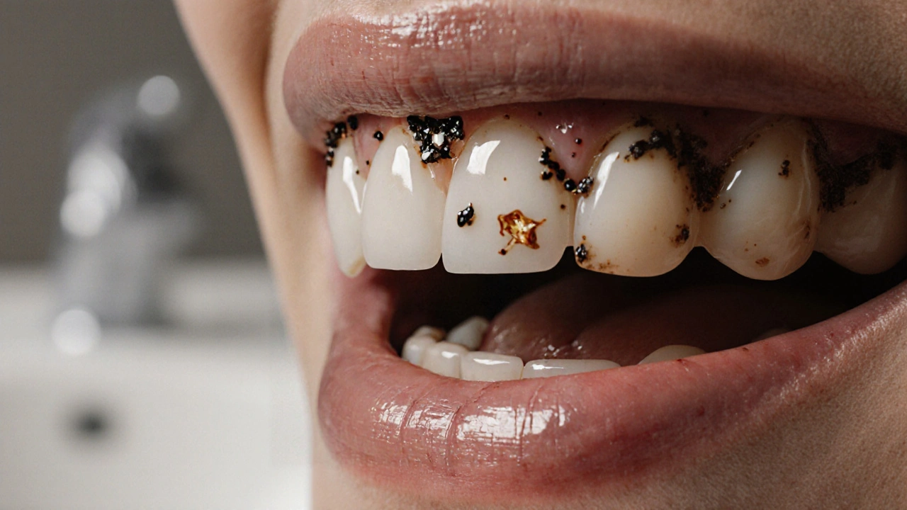 Jak černý zubní kámen ovlivňuje vaše zuby a co s ním dělat