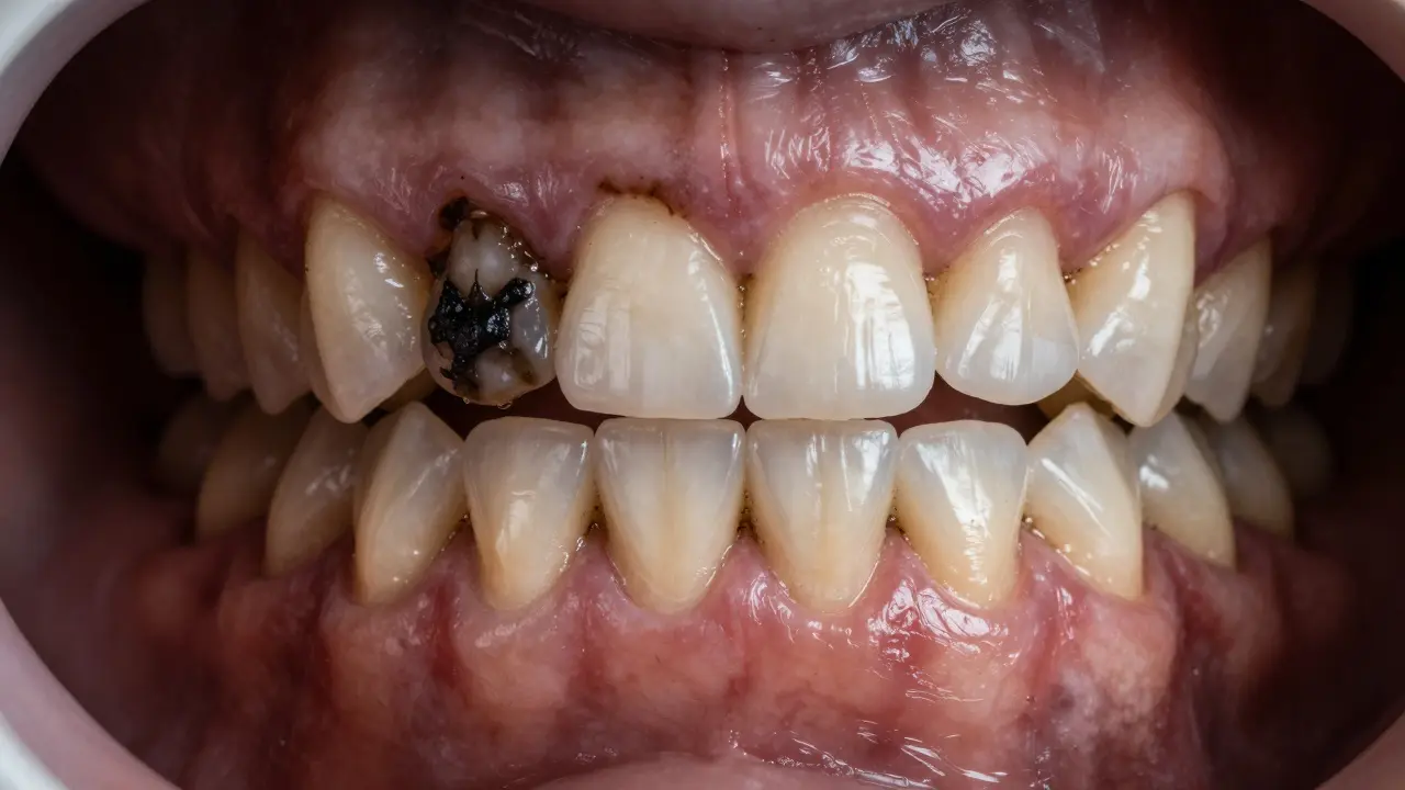 Jak se černý zubní kámen tvoří a co s ním dělat?