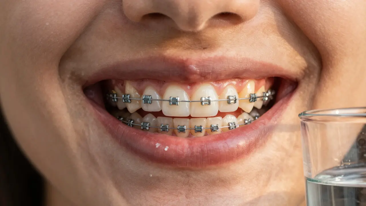 Přechod od poškozených zubů s rovnátky k zdravému úsměvu s retentorem.