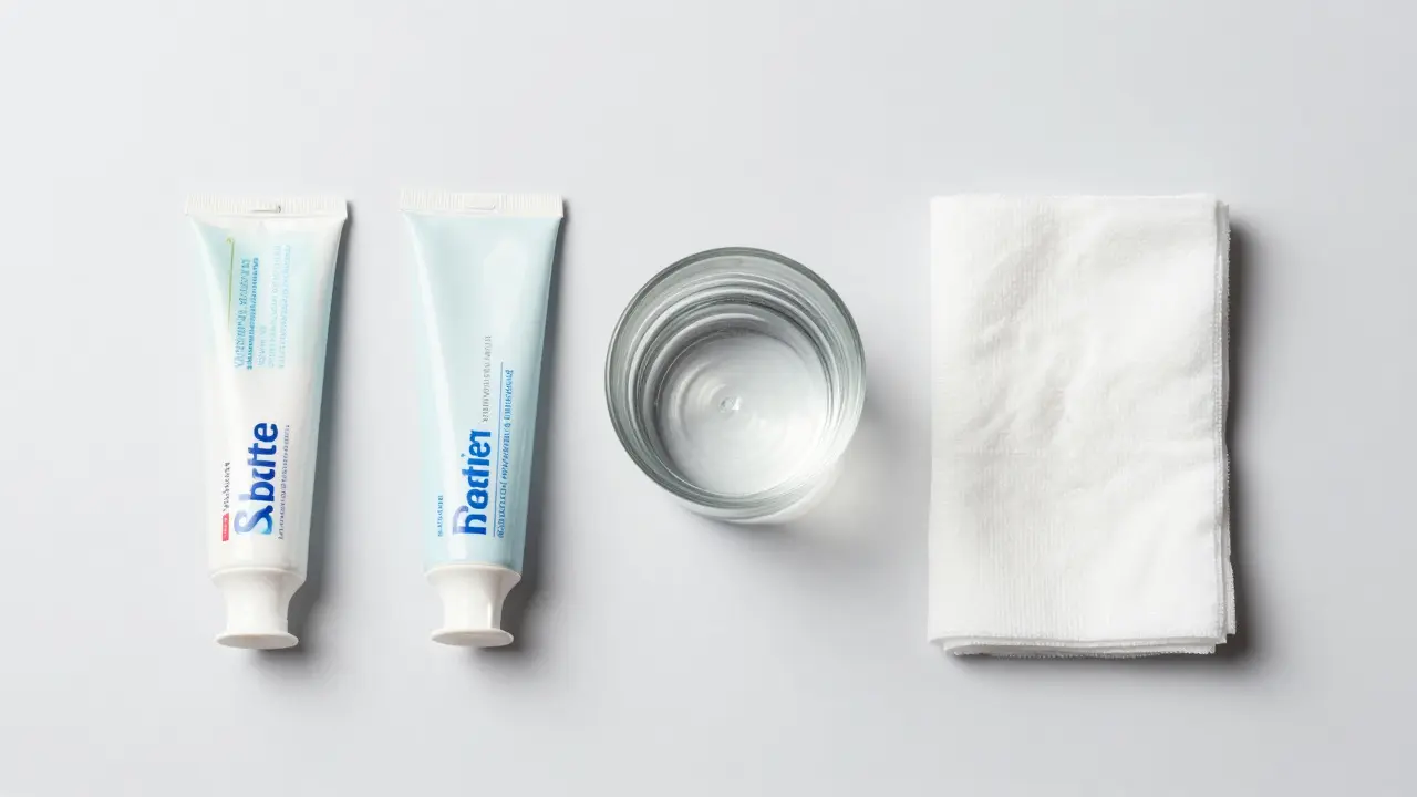 Hygienické pomůcky na čisté ploše