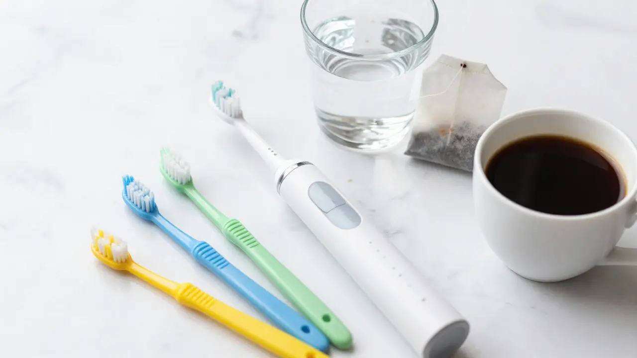 Sonický kartáček a mezizubní pomůcky pro prevenci zubního kamene