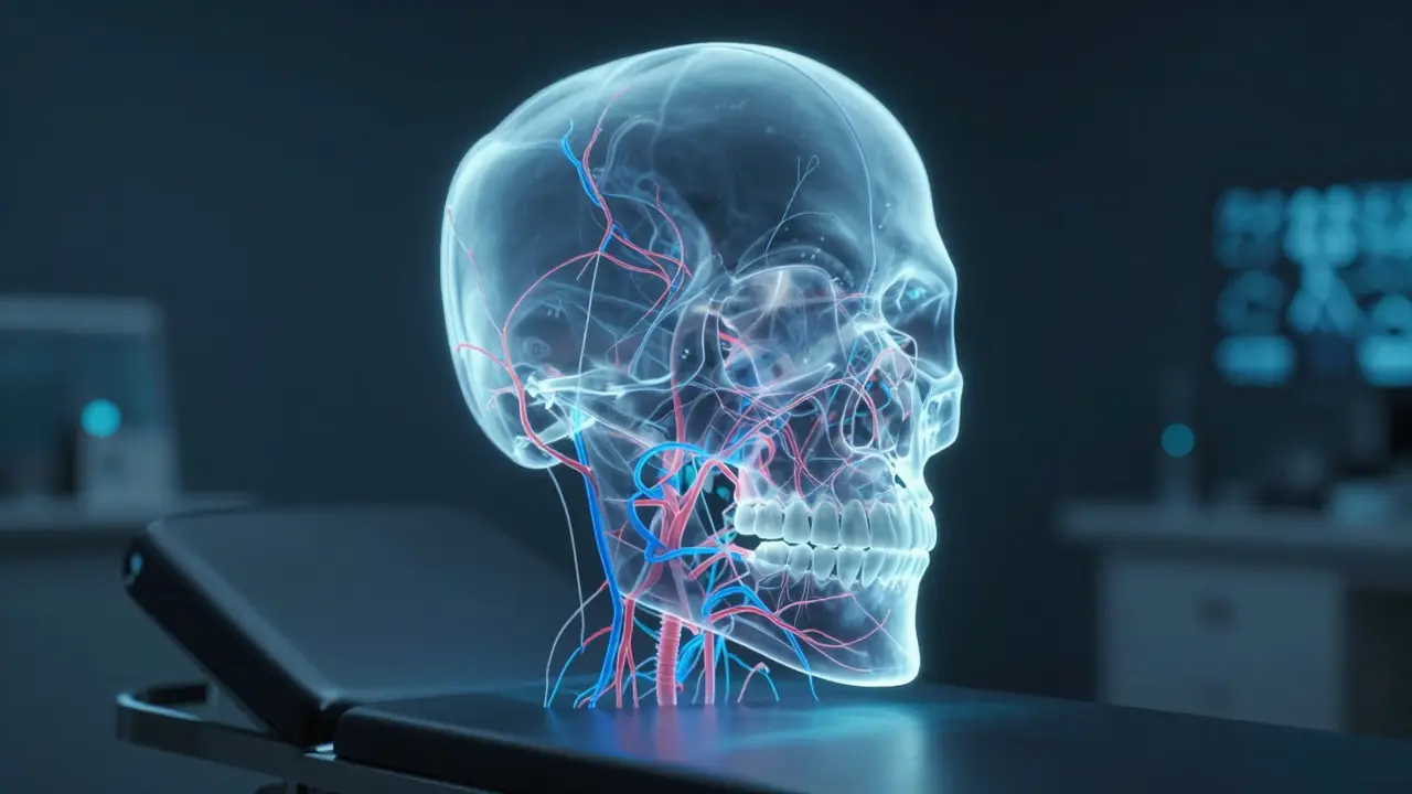 3D holografická rekonstrukce čelisti pro chirurgické plánování